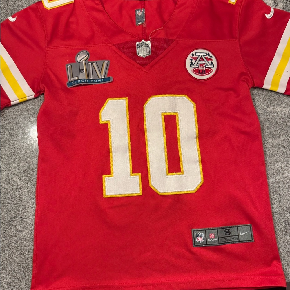 NFL Tyreek Hill Youth Super Bowl Red Jersey- Sz S
